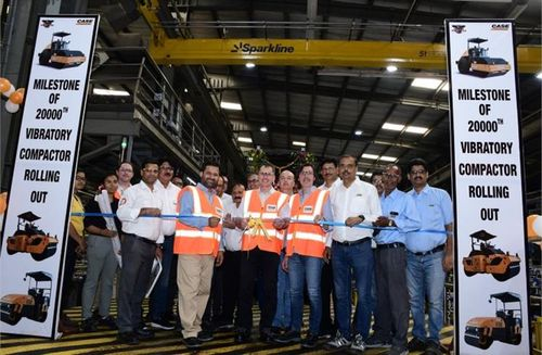 CASE Construction Equipment Rolls Out 20,000th Vibratory Compactor from Pithampur Facility