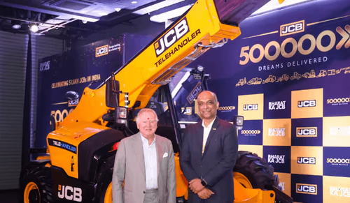 JCB India Celebrates Milestone: 500,000 Construction Equipment Rolled Out